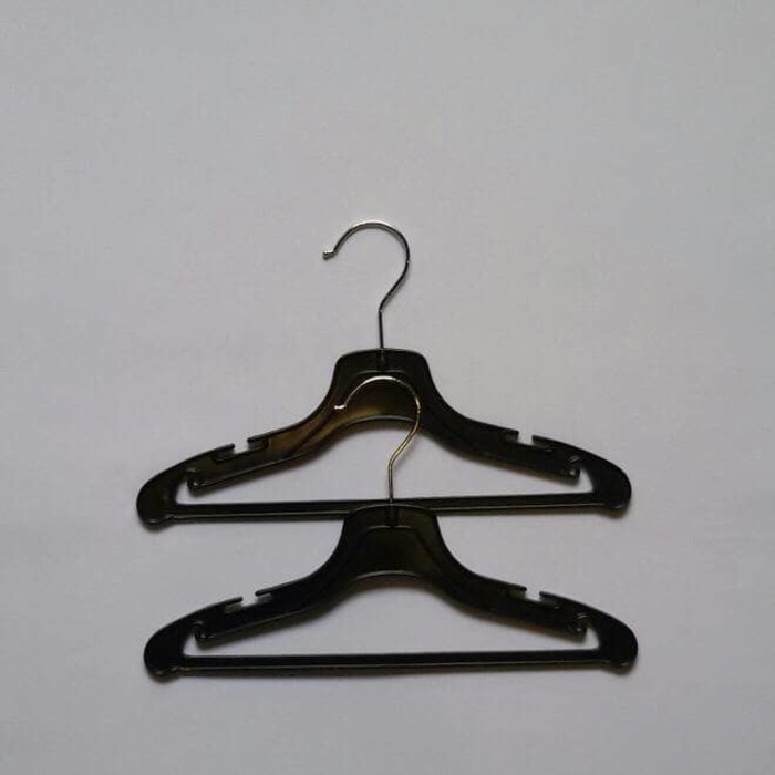 Hanger Hitam Gantungan Baju Anak perlusin