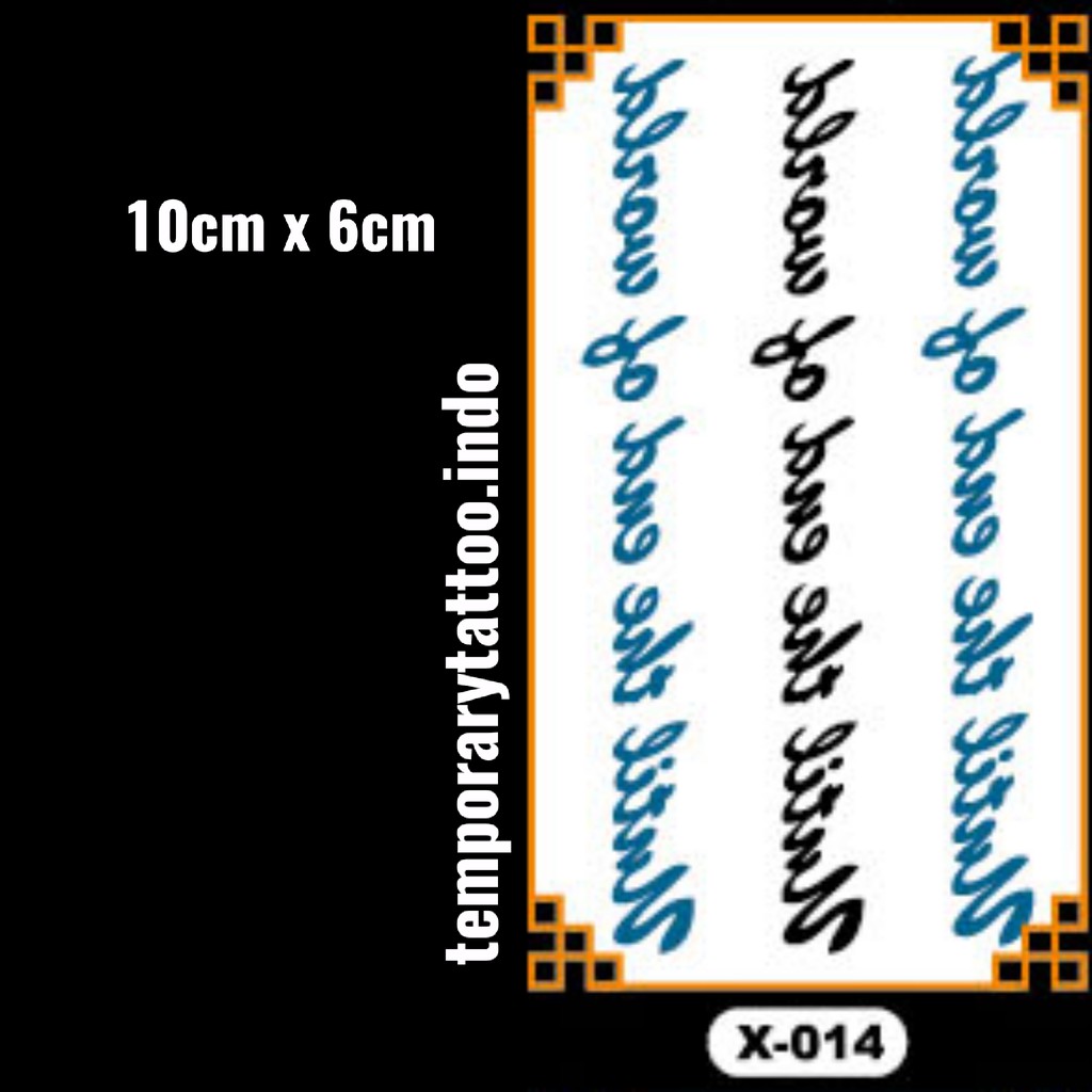 Tato Temporer Lengan Tangan Gaul Keren Temporary Tattoo 10x6 - X014