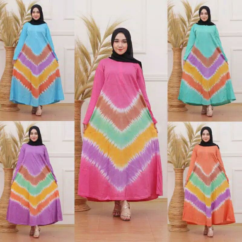 DASTER KAOS LENGAN PANJANG DASTER JUMBO DASTER BUSUI RESLETING DEPAN(GAMIS KAOS SORAYA)