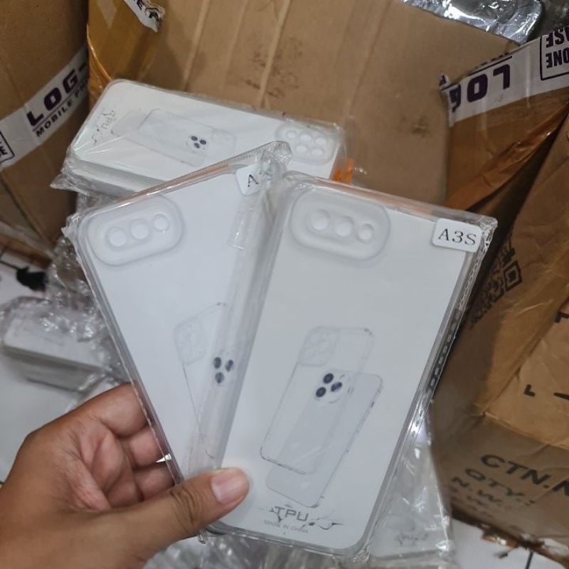 OPPO A17 A17K A3S A15 A15S A95 A16 A54 A74 4G A9 2020 A5 2020 CASE HD BENING BIG PROTECT CAMERA CLEAR TRANSPARAN SOFTCASE TEBAL 1.7mm SILIKON KARET PROTECT CAMERA COVER PELINDUNG KAMERA