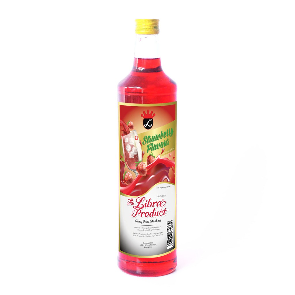 

Sirup Stroberi - LIBRA PREMIUM STRAWBERRY SYRUP - gourmet syrup 650ml