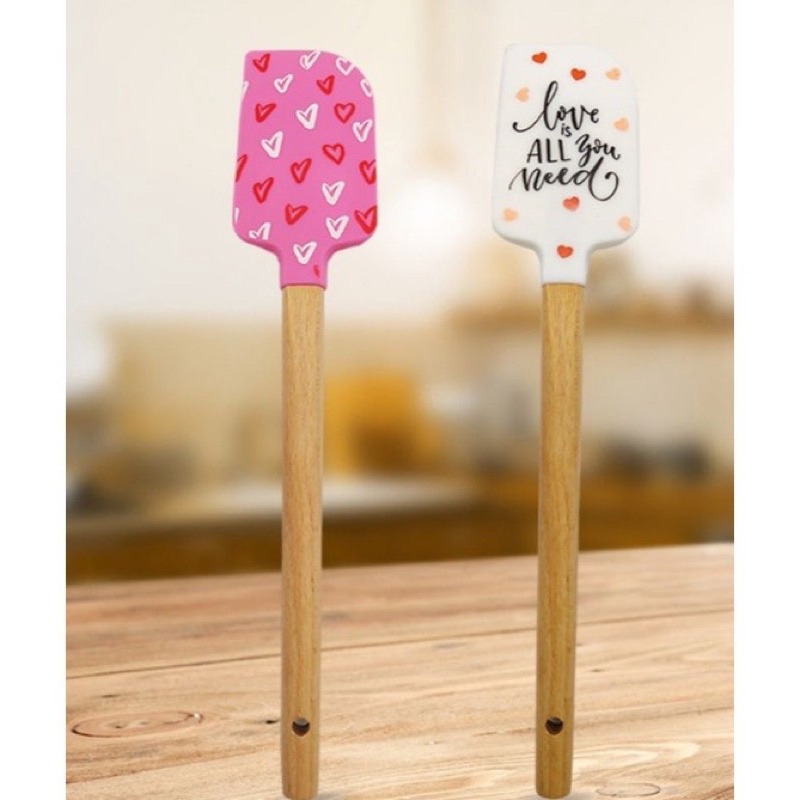 spatula silikon silicon gagang kayu spatula sutil spatula kue