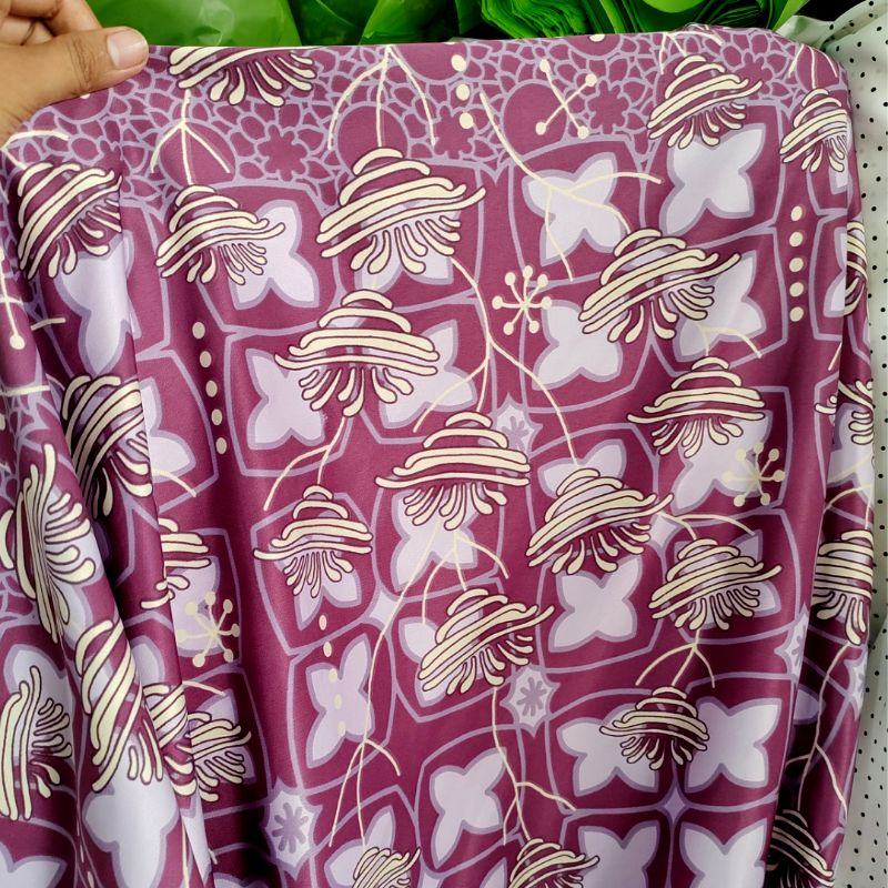 kain maxmara motif etnik - kain maxmara lux - bahan kain gamis - dress - tunik