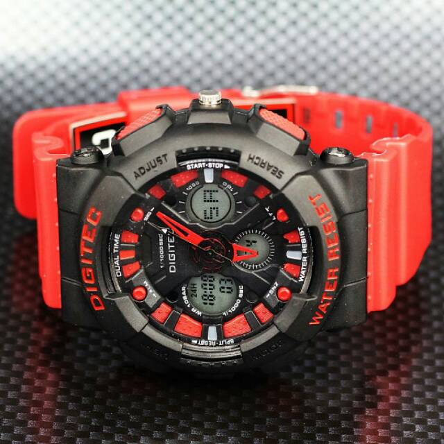 Jam tangan pria DIGITEC 2032 Red Original