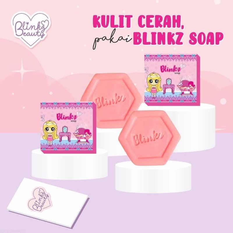 READY BLINKZ SOAP SABUN PEMUTIH BPOM BY BLINKZ BEAUTY BLINK SABUN PENCERAH KULIT BPOM SABUN BATANG B