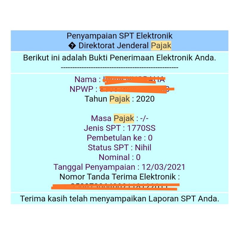 

Pelaporan SPT