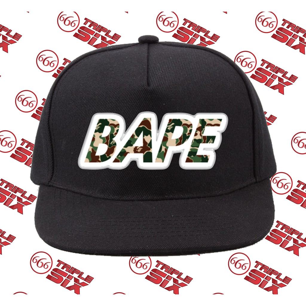 Topi Snapback Cotton Bathing Ape BAPE
