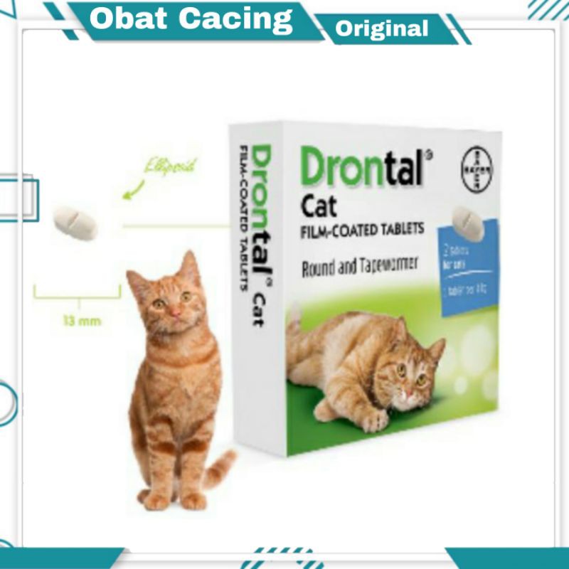 Drontal Cat / Obat Cacing Kucing 1 TABLET / Obat Drontal Bayer