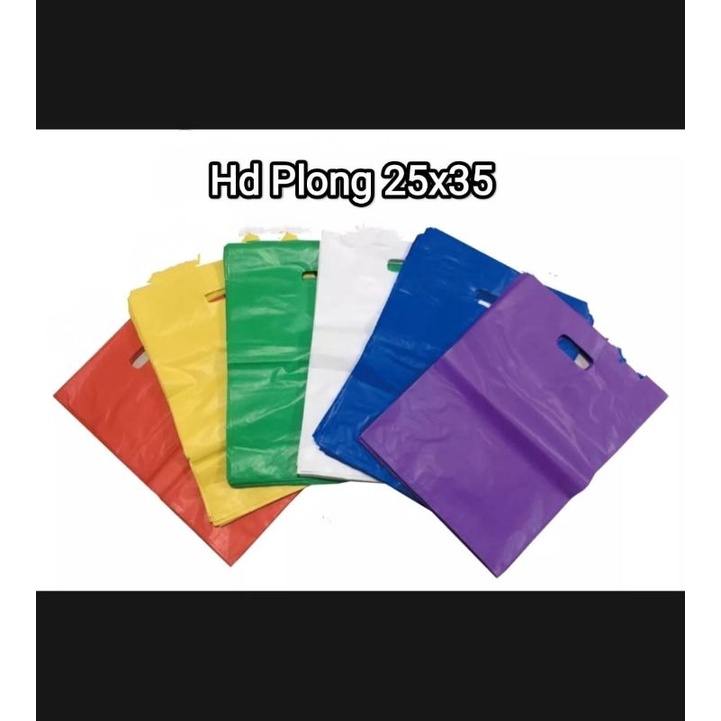 Kantong Plastik Oval Polos Uk 25x35 Hd Plong Shopping Bag Plastik Olshop Isi 100 Lembar