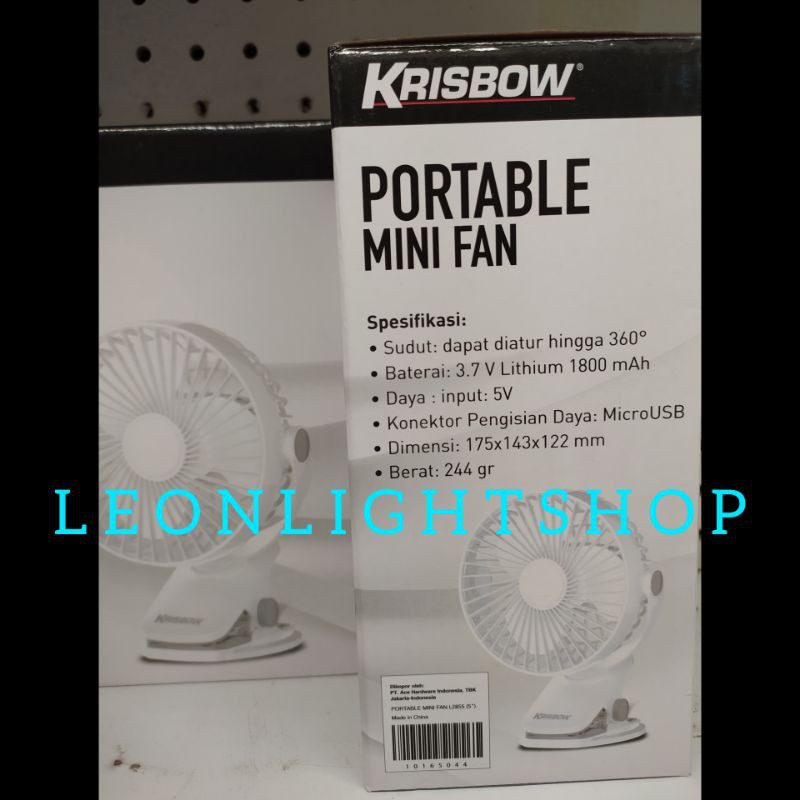 KRISBOW KIPAS DARURAT EMERGENCY FAN MEJA JEPIT PORTABLE CLIP 3IN1 /ACE EMERGENY FAN JEPIT MEJA 5INC