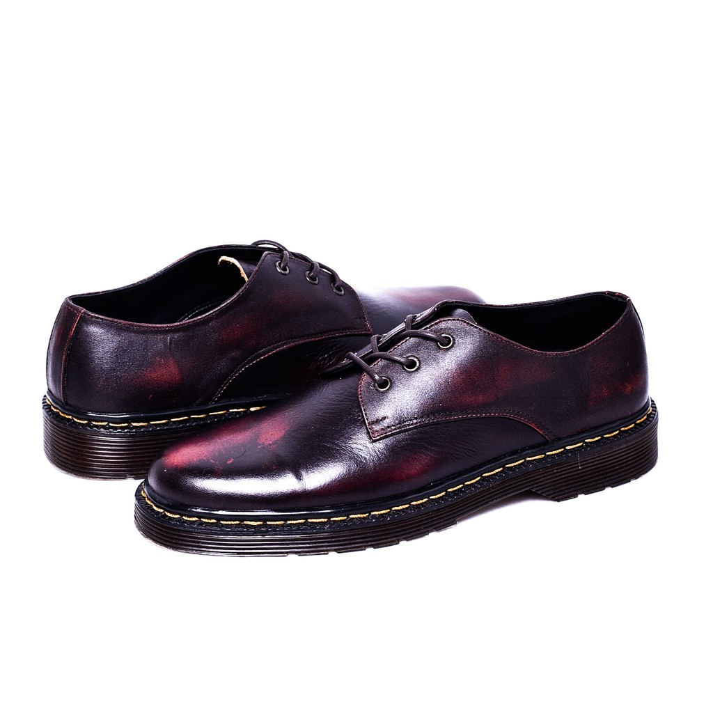 KALMAR MAROON |FORIND x Greata| Sepatu Kulit Asli Formal Vintage Klasik Pria/Men/Cowo Derby Footwear