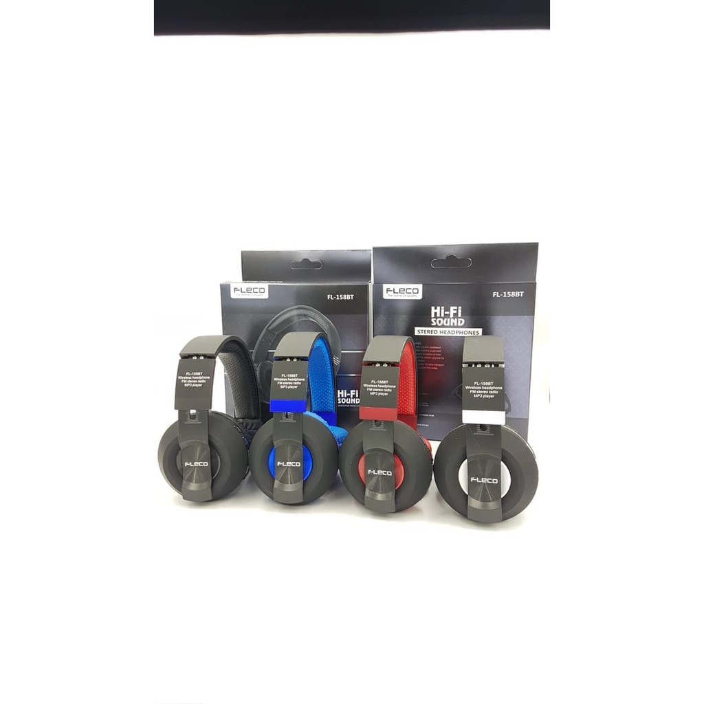 Headphone bluetooth wirelles fleco fl-158bt headset bluetooth murah