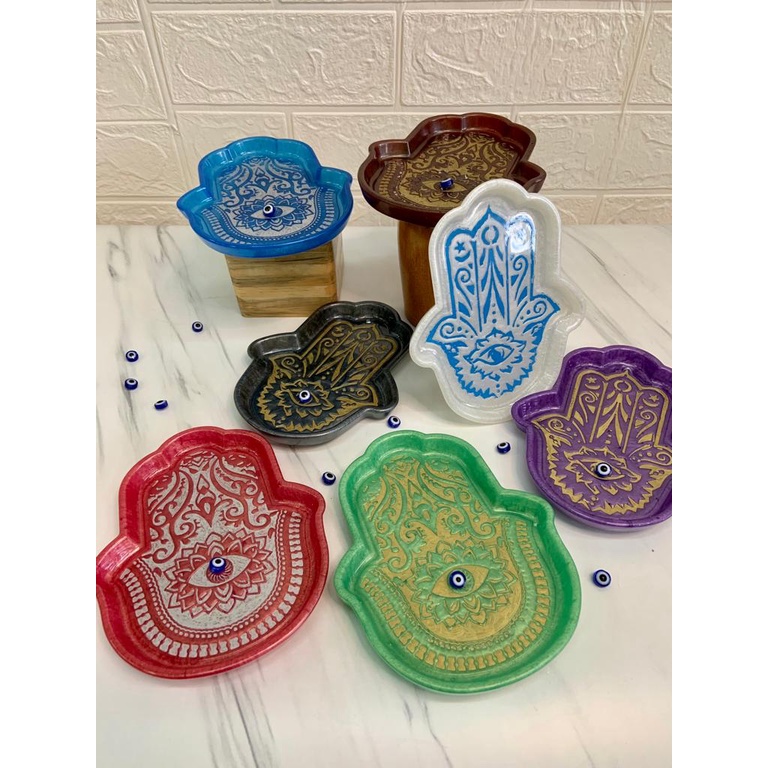 READY STOK Hamsa Hand Resin | Hamsa Hand Multipurpose Dish