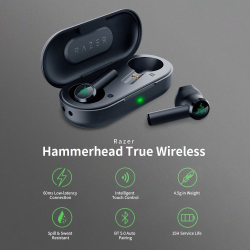 Razer Hammerhead TWS True Wireless Earphone Bluetooth Earbuds