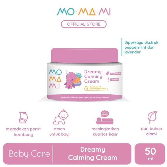 BPOM MOMAMI BABY DREAMY CALMING CREAM - LOTION &amp; CREAM BAYI 50ML / SYE