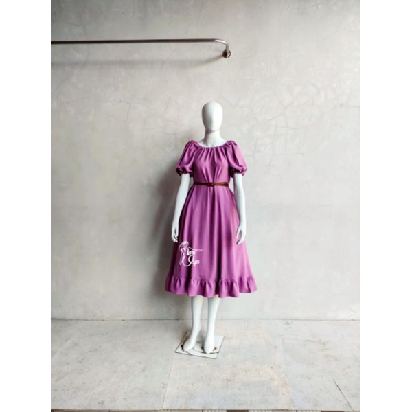 ALMIRRA DRESS CRINCLE KATUN URAGIRI HOMEDRESS