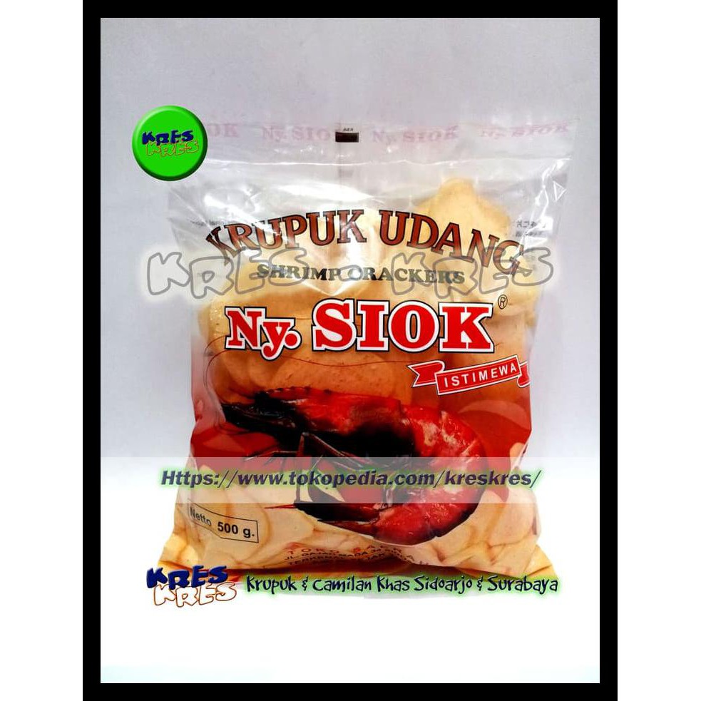 

Krupuk / Kerupuk Udang Oval Ny. Siok Istimewa - 500Gr Boom Sale