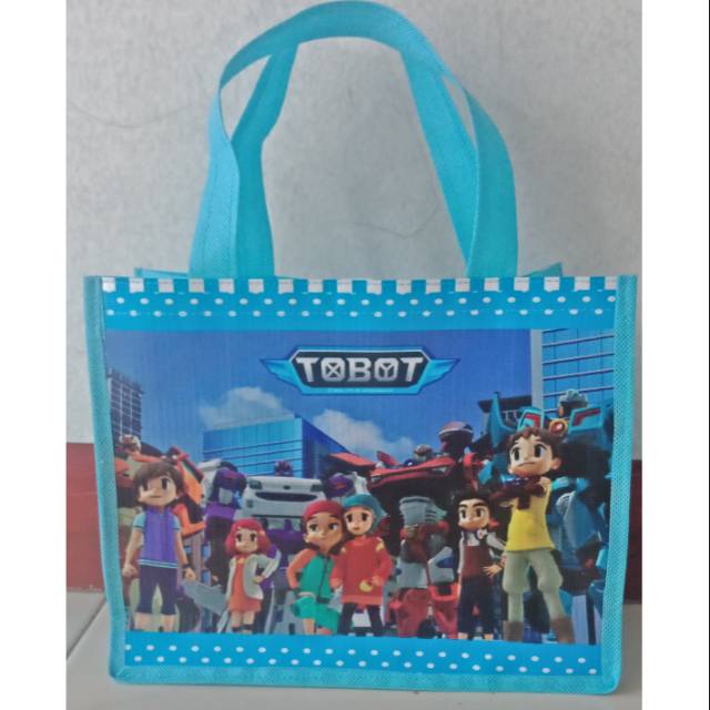 

goodie bag ulang tahun tas souvenir tobot