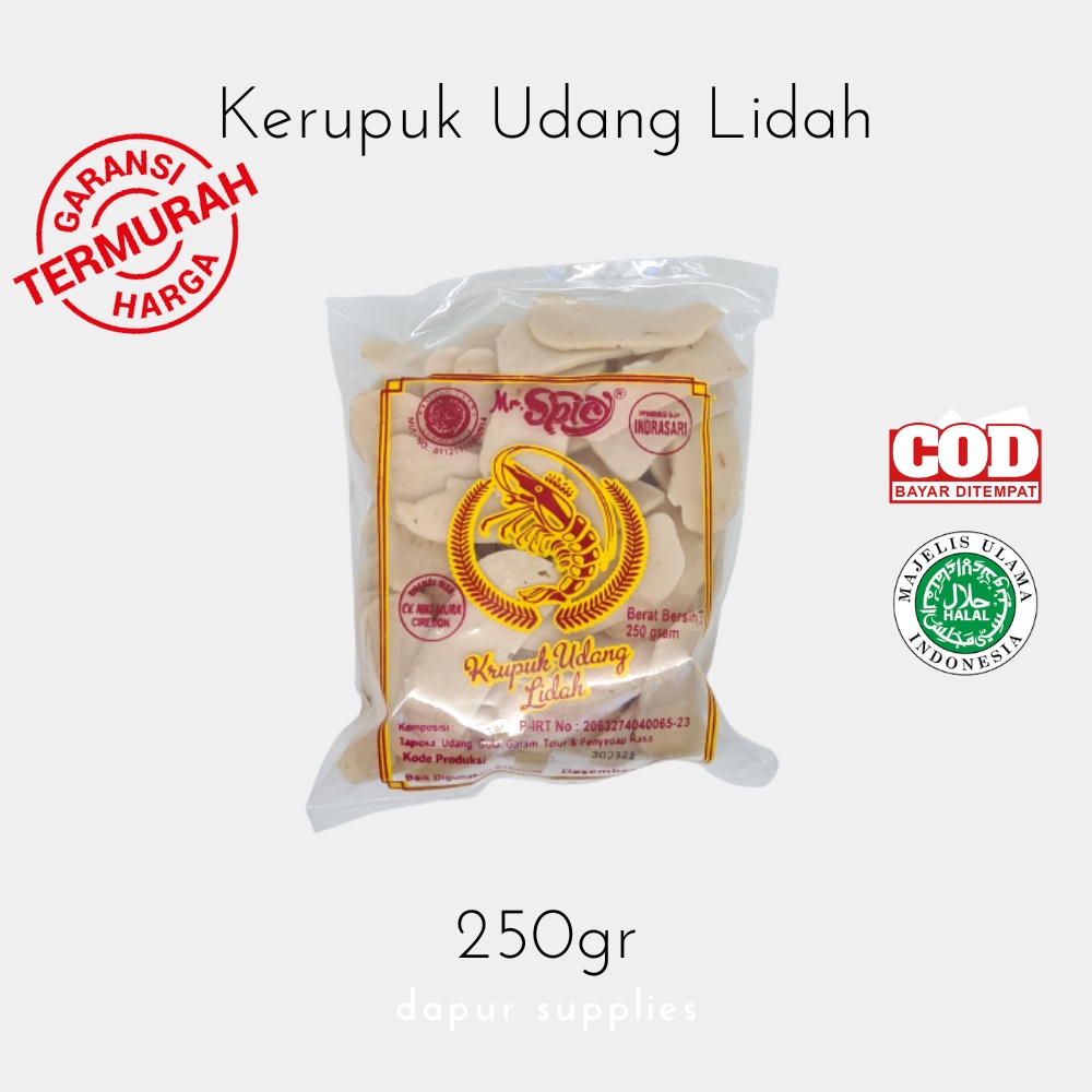 Kerupuk Udang Lidah / Prawn Cracker – Mr Spicy 250g