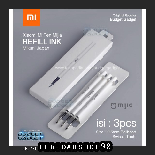

BT639 XIAOMI MI PEN BEST REFILL TINTA MIJIA MIKUNI JAPAN INK PREMIUM - 3PCS BY FERIDANSHOP98