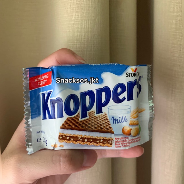 

STORCK KNOPPERS MILK CHOCOLATE WAFER CRISPY