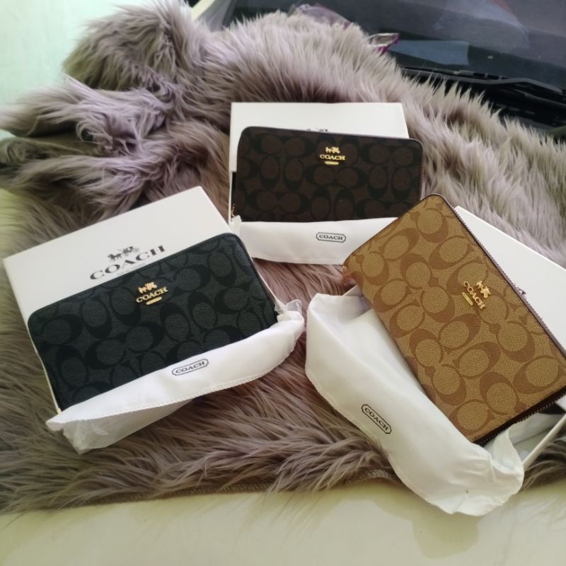 NEW ITEM dompet coach panjang 1 sleting free box