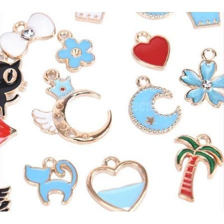 Mix Style Enamel - Charm Aneka Bentuk (20pcs)