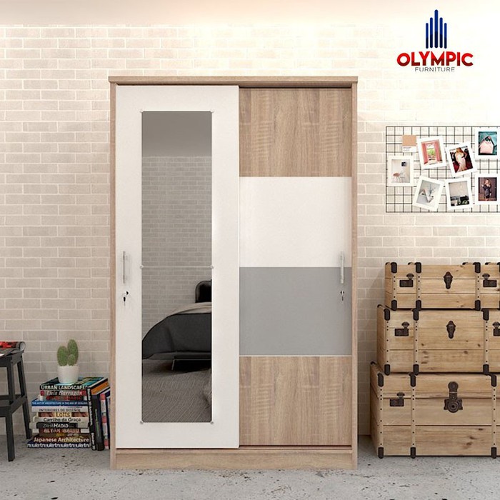 Lemari Pakaian Sliding Olympic LSD NAVARO / Lemari Baju Sliding