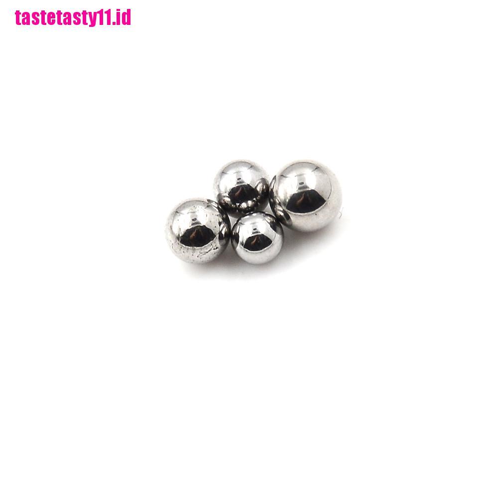 【TTID】100pcs Bicycle Replacement Silver Tone Steel Bearing Ball 4/4.5/5/5.5MM D