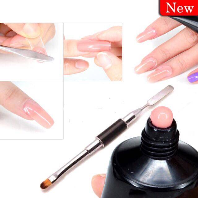 Kuas Polygel Dual Pen Polygel Nail Extension Brush untuk nail art