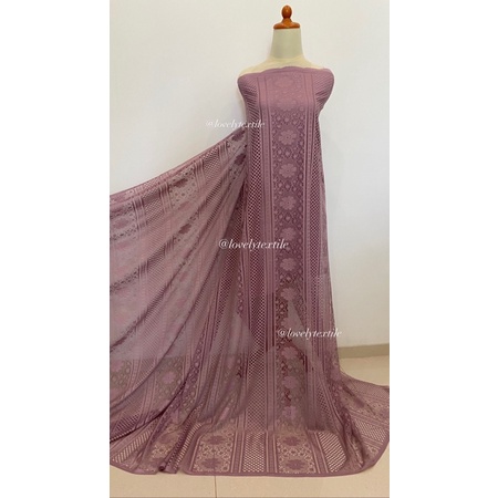 Kain Kebaya Brokat Kain Brokat Meteran Kain Brokat Motif Salur Ori