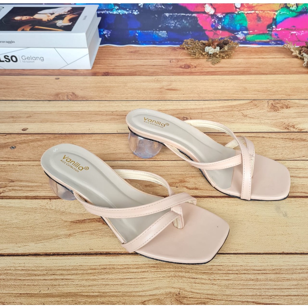 ABBUSHOES  Us 86 hak kaca telor jepit 5cm untuk wanita