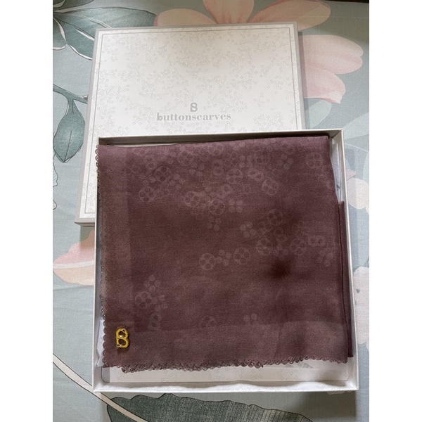PRELOVED Monogram Scramble Mauve Buttonscarves