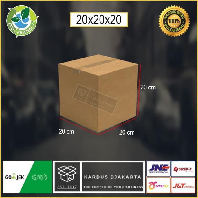 

Kardus|Box|Kotak Uk. 20X20X20 Tebal 7 Mm Double Wall
