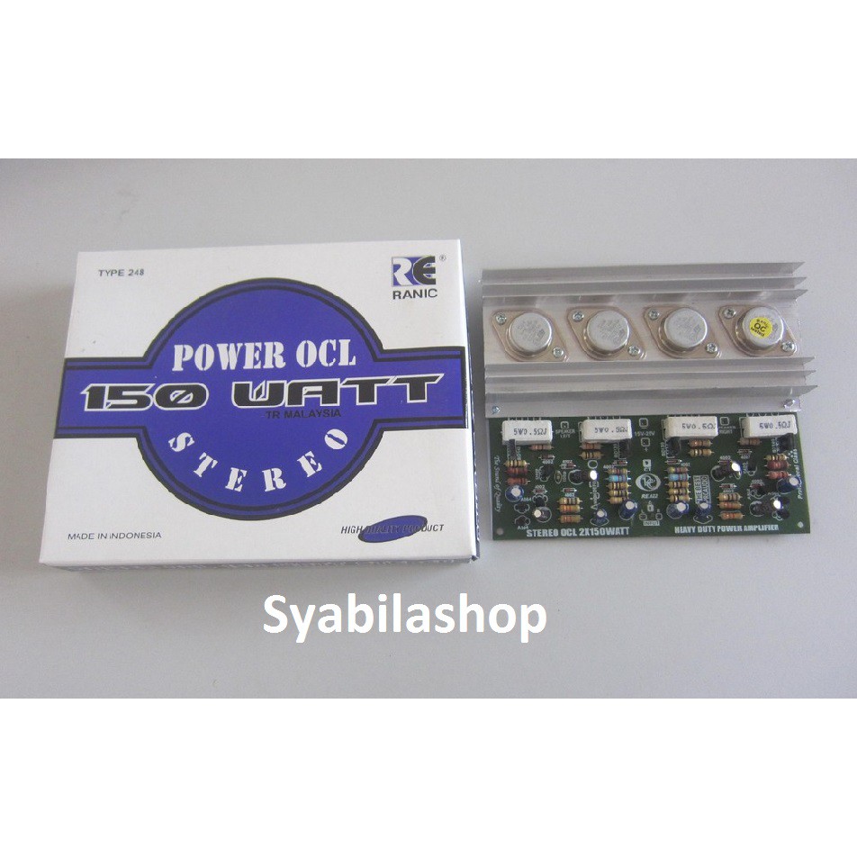 KIT POWER AMPLIFIER OCL 150 WATT STEREO TR MALAYSIA