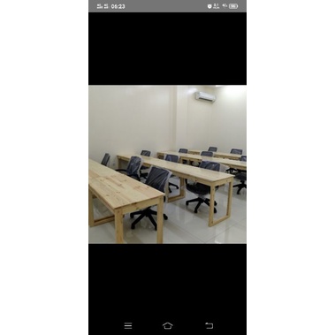 Meja kantor jati belanda 120 x 60 x 75 cm