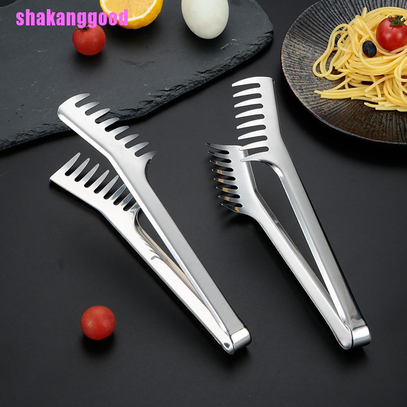 Penjepit Mie Bahan Stainless Steel Ukuran 9 Inch Untuk Peralatan Dapur