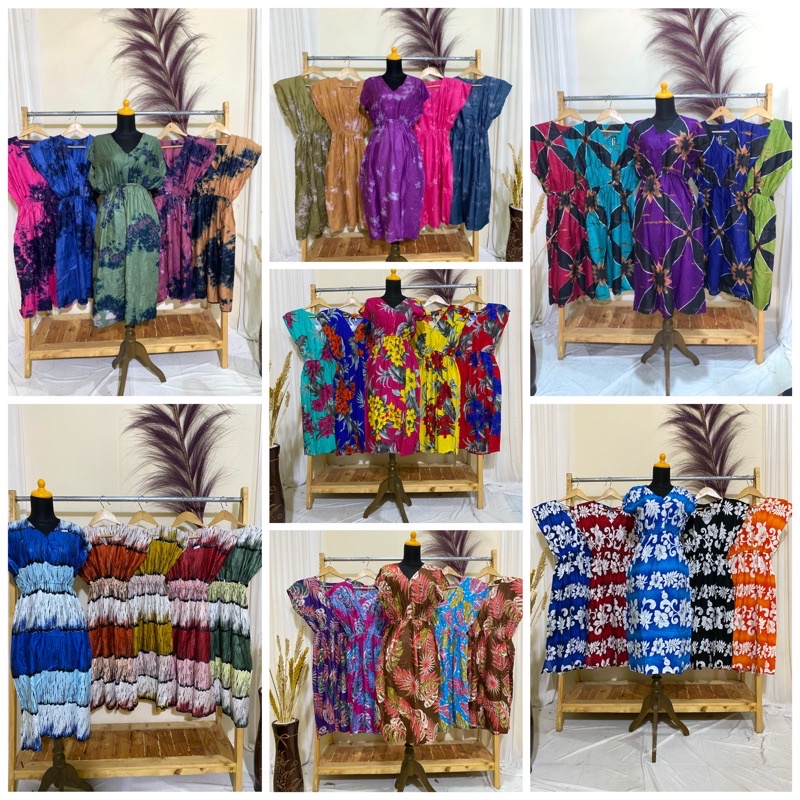 Daster Manohara Daster Pantai Mano Dress Kekinian Viral Daster Kerut Karet