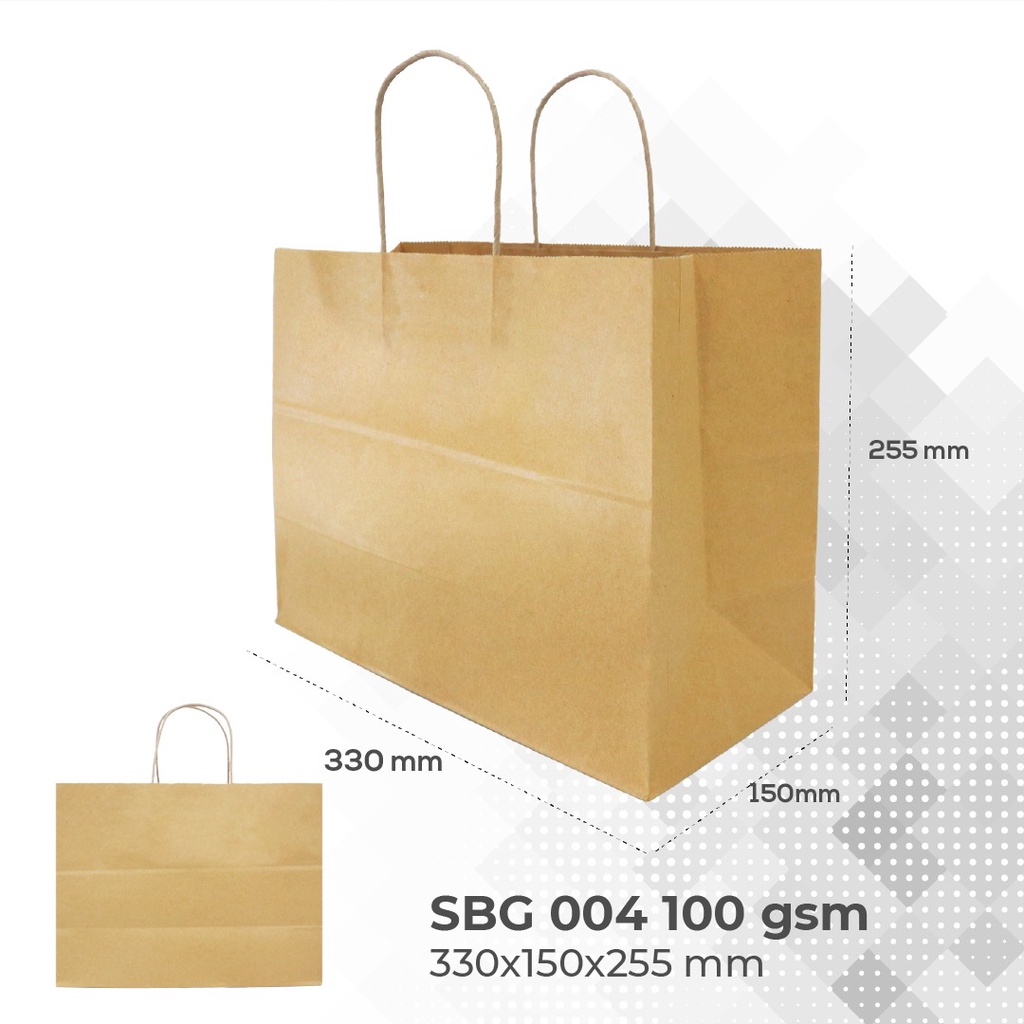 Paper Bag Tas Belanja Shopping Bag (SBG4-25X15X30.5)