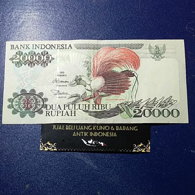 seri x 20.000 cendrawasih.dua puluh ribu 1995