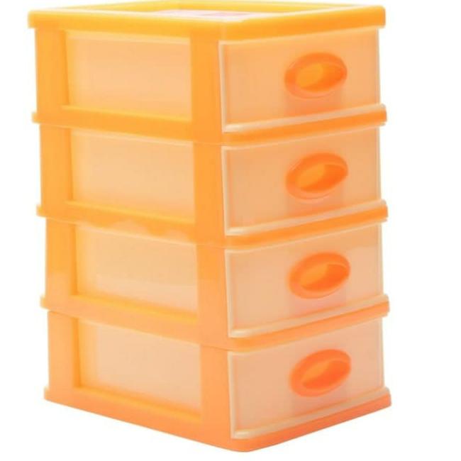 ✺ CONTAINER MINI SUSUN 4 LACI KECIL SHINPO 363-4 / BOX TEMPAT PENYIMPAN ♢