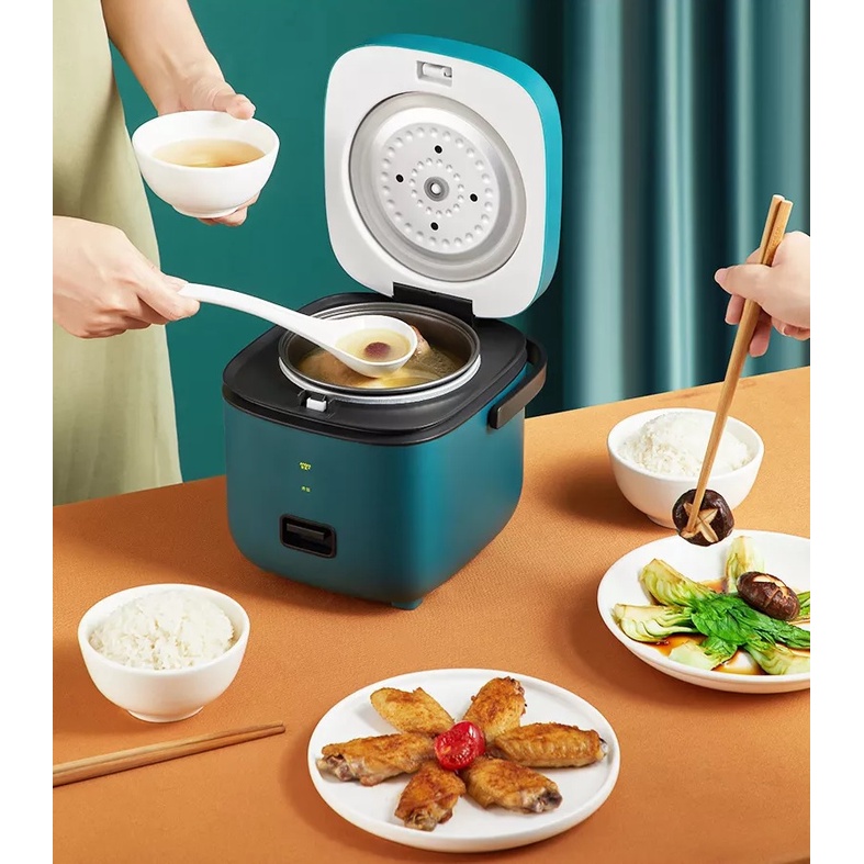Rice Cooker Mini 0.8 Liter Mejikom Kecil Penanak Nasi Kecil Mini Portable Anti Gores Lengket Karat 0