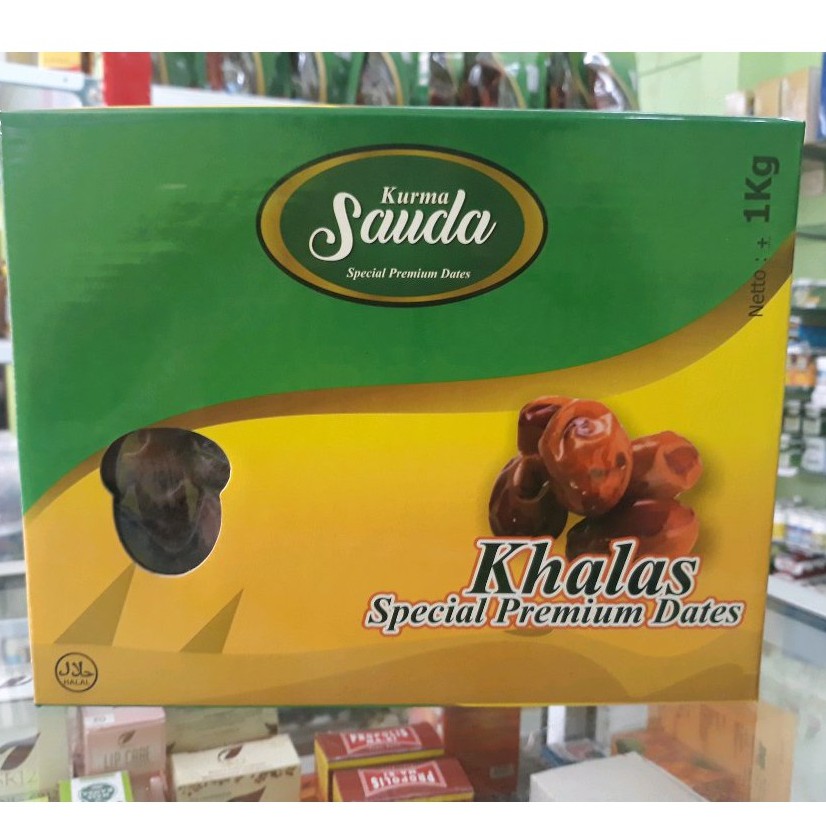 Kurma Kholas Sauda Special Premium dates  Kurma enak manis berkualitas  isi 1 Kg