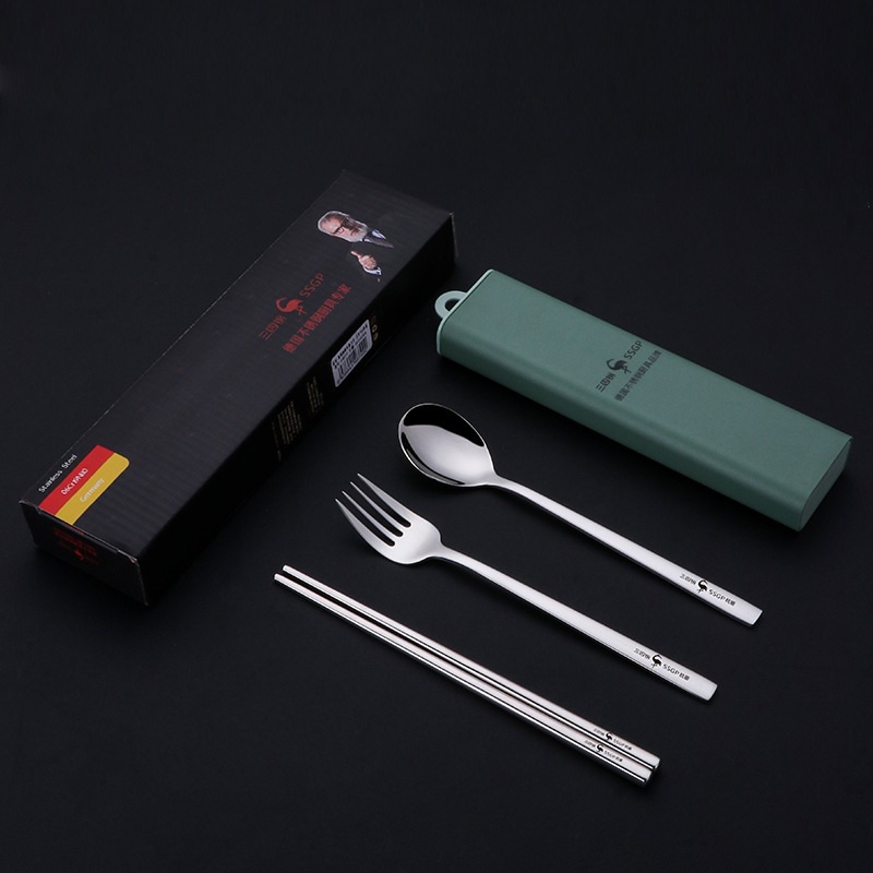 SSGP Stainless Steel Cutlery Set - Set Alat Makan Sendok Garpu Sumpit