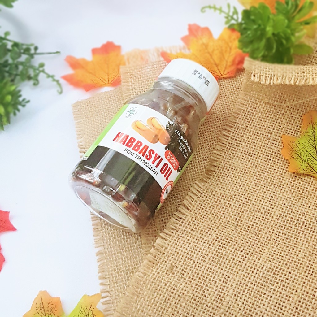 Habbasyi Oil  210 Kapsul Habbatussauda Oil | Kapsul Minyak Habbasyi Oil