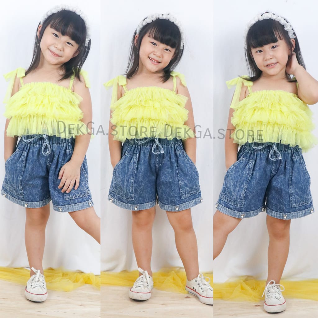 hotpant anak jeans mutiara polos 1th-12tahun