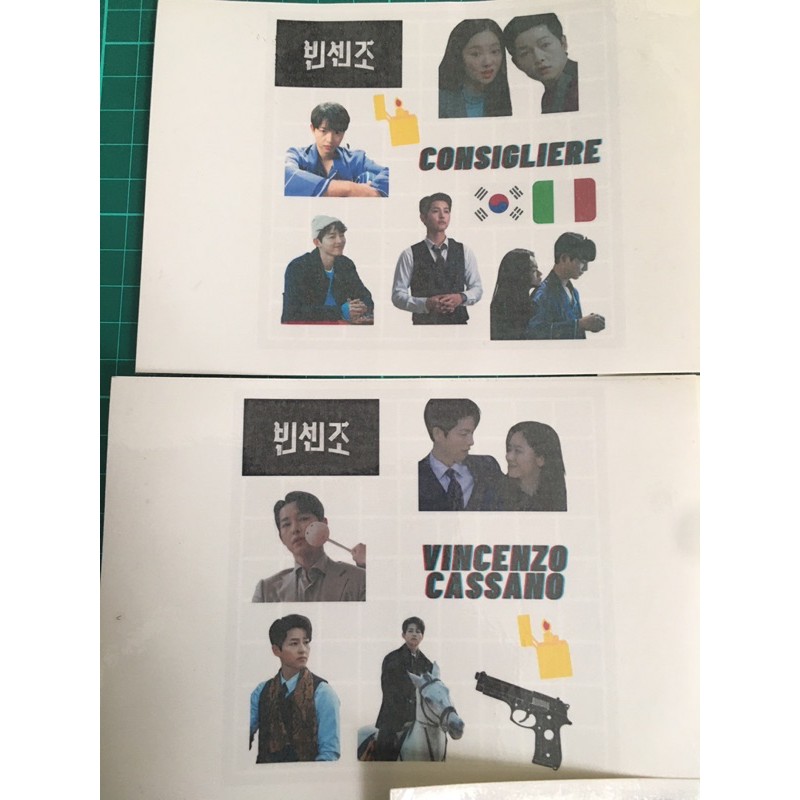 Sticker Pack Drama Korea VINCENZO Song Joong Ki Sticker Aesthetic Murah