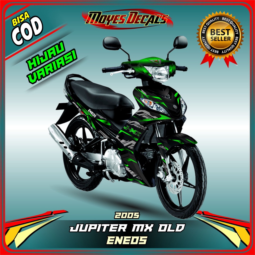 BISA COD/ stiker jupiter mx old full body - decal stiker jupiter mx old corak hijau - spec C