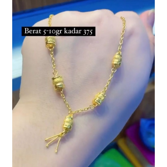kalung emas asli kadar 375