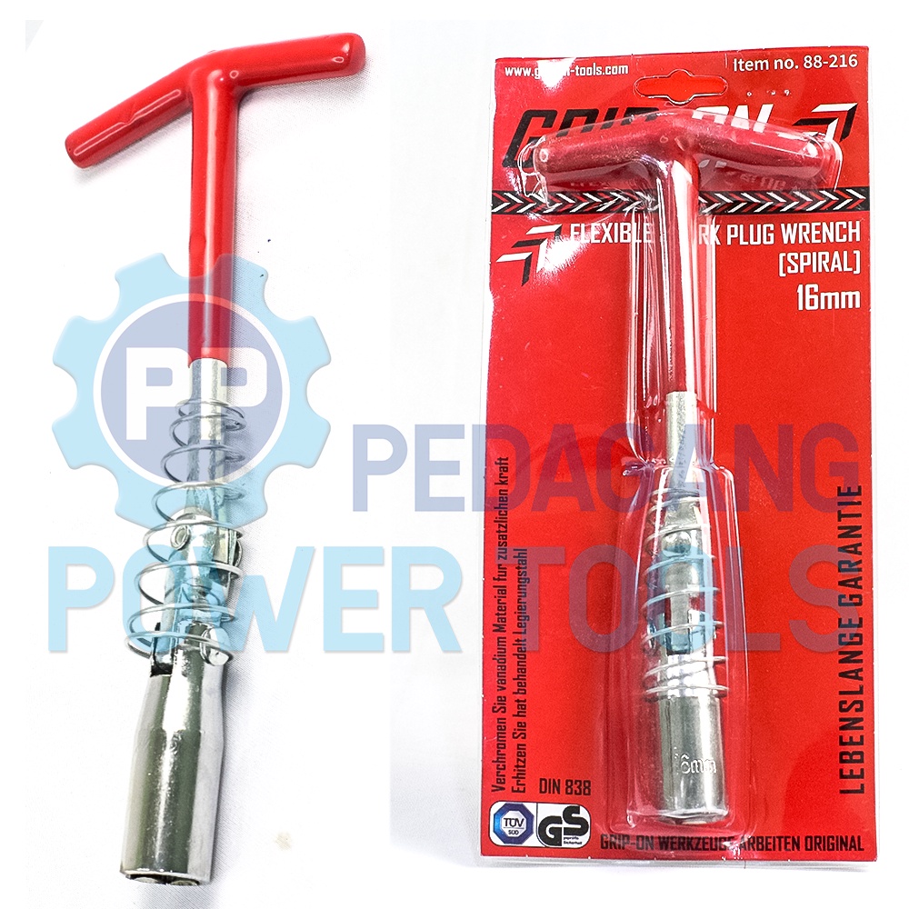 GRIP ON SPIRAL 16 MM KUNCI BUSI SOK T MOTOR MOBIL FLEXIBLE SPARK PLUG